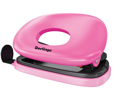 Дырокол Berlingo DDp_10103 "Round" 10л., пластиковый, розовый