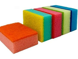 Губка для посуды ГХ008 Бытовая с чист.слоем 5 Макси 0083