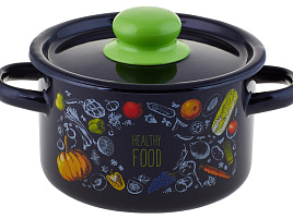 Кастрюля эмаль 1,5л 1с15с/1 Healthy food
