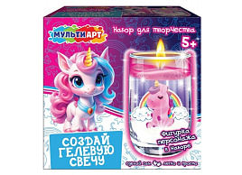 Набор для творчества GELCANDLE-128206 Единорог гелевая свеча