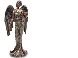 Статуэтка ИА-14 Ангел в платье черный средний