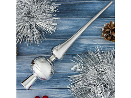 Верхушка 1305771 Серебряные полоски 28см