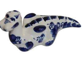 Сувенир Гжель Дракон Ползун Л