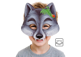 Маска 1408248 Серый волк