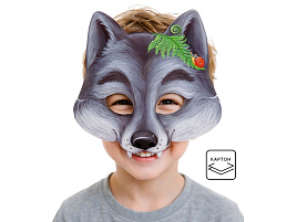 Маска 1408248 Серый волк