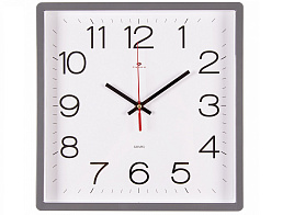 Часы настенные "21 Век" 30*30 3028-141Gr Классика серые квадрат