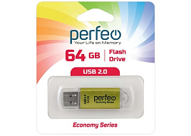 Флеш-драйв Perfeo USB 64Gb E01 золото