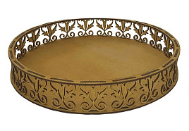 Конфетница  Домвуд d 300мм 280983/Ф106 дерево