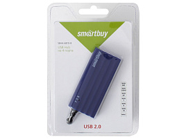 Разветвитель SMARTBUY SBHA-6810-B USB 2.0 хаб 4 порта