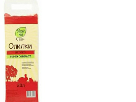 Наполнитель для кошачего туалета Опилки Зверье Мое брикет Яблоко 8л
