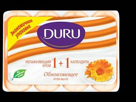 Мыло Duru 1+1 Cremy 4*80гр Календула 7823