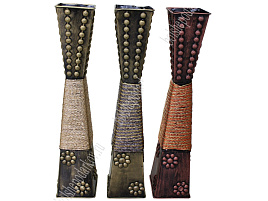 Ваза металл прямая, квадратная 107-55 60см