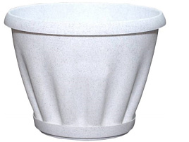 Кашпо цветочное 2л Знатное 042757/302МР мрамор с/п