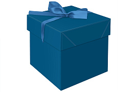 Коробка складная MESHU MS_54176 "Sea depth", (15*15*15см), с лентой