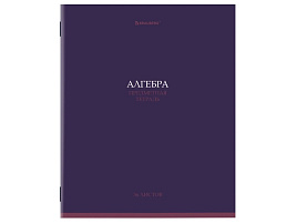 Тетрадь Алгебра 36л. BRAUBERG 405069 "КОЛОР", обложка мелованная бумага