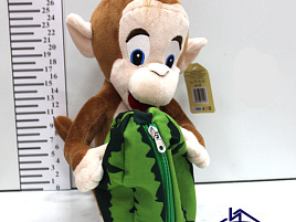 Мягкая игрушка Обезьянка Арчи и арбуз 28см. 681159 .