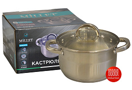 Кастрюля нержавейка 3,8л Millet M-4020/1338 индукция