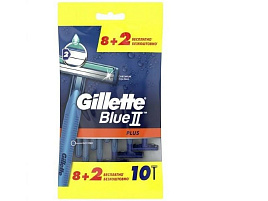 Станок для бритья Gillette BLUE IIPlus 8+2шт.7600