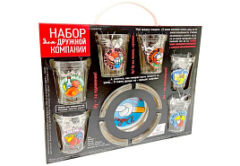 Набор подарочный 1210-Д Тосты 7пр (пепельница+6стопок)