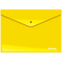 Папка-конверт с кнопкой Berlingo АКК-4405 непрозрачная, желтая