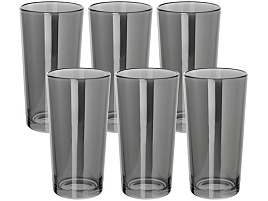 Набор стаканов 6шт 1256/06/5471 Сияющий графит 250мл