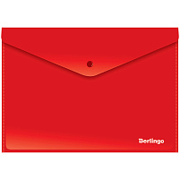 Папка-конверт с кнопкой Berlingo АКК-4403 непрозрачная, красная
