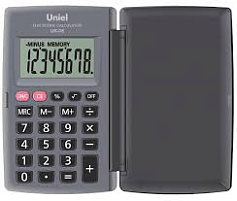 Калькулятор Uniel карманный UK-08 8 разрядов, 104х62,8х10,5 мм