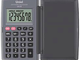Калькулятор Uniel карманный UK-08 8 разрядов, 104х62,8х10,5 мм