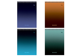 Блокнот 40л. BG Б5гр40 06171 "Моноколор. Баланс", А5 на гребне