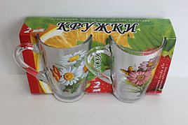 Набор кружек 2шт 1334 Цветы