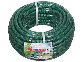 Шланг поливочный 1/2 25м Метеор, армированный темно-зеленый