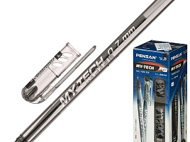 Ручка Pensan My-Tech 0,7мм черная на масл.основе