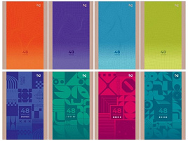 Блокнот 48л. BG Б6ск48 62648 "Моноколор", А6 на скрепке