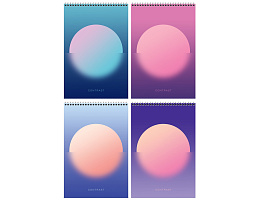 Блокнот 80л. BG Б4гр80 55919 "Mono circle", А4, на гребне, твердая подложка