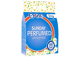 Стиральный порошок Беларусь Sunday 3кг М автомат Perfumed универсальный