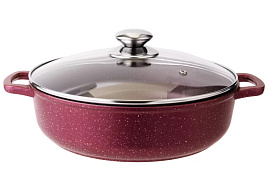 Жаровня 26см с/кр ТМ9263И/3177 Традиция рубин