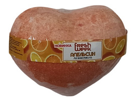 Бомбочки для ванн 130г FreshWeek сердце Апельсин