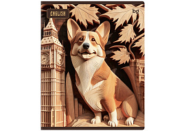 Тетрадь Английский язык 48л. ТП5ск48_лс 63902 "Дерево знаний", soft-touch ламинация