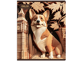 Тетрадь Английский язык 48л. ТП5ск48_лс 63902 "Дерево знаний", soft-touch ламинация