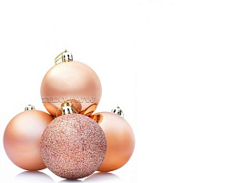 Шар 6см S0138-6 пудра в ассотр. 1шт