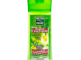 Шампунь Чистая линия 400мл Мицелярный Сила 5 трав(УС)6497