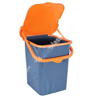 Контейнер для мусора 18л Пуро М2475 оранжевый