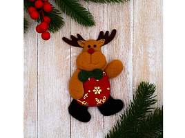 Подвеска текстиль Олень 9692667