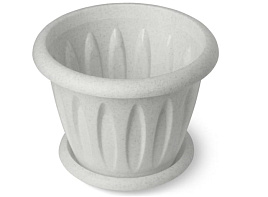 Кашпо цветочное 6,4л Фелиция С105М мрамор с/п 3506