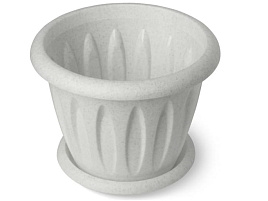 Кашпо цветочное 6,4л Фелиция С105М мрамор с/п 3506