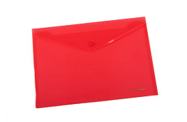 Папка-конверт с кнопкой Berlingo АКК-4103 красная