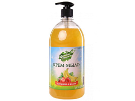 Мыло жидкое 1л. Garden Клубника и банан доз.