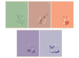 Тетрадь 96л.  Т5ск96_лс 08560 "Little", soft-touch ламинация