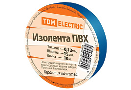 Изолента ПВХ синяя SQ0526-0025/4570