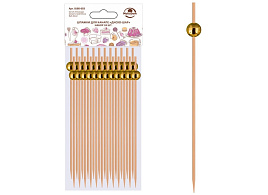 Пика для канапе Диско шар золото 24шт BJ80-603